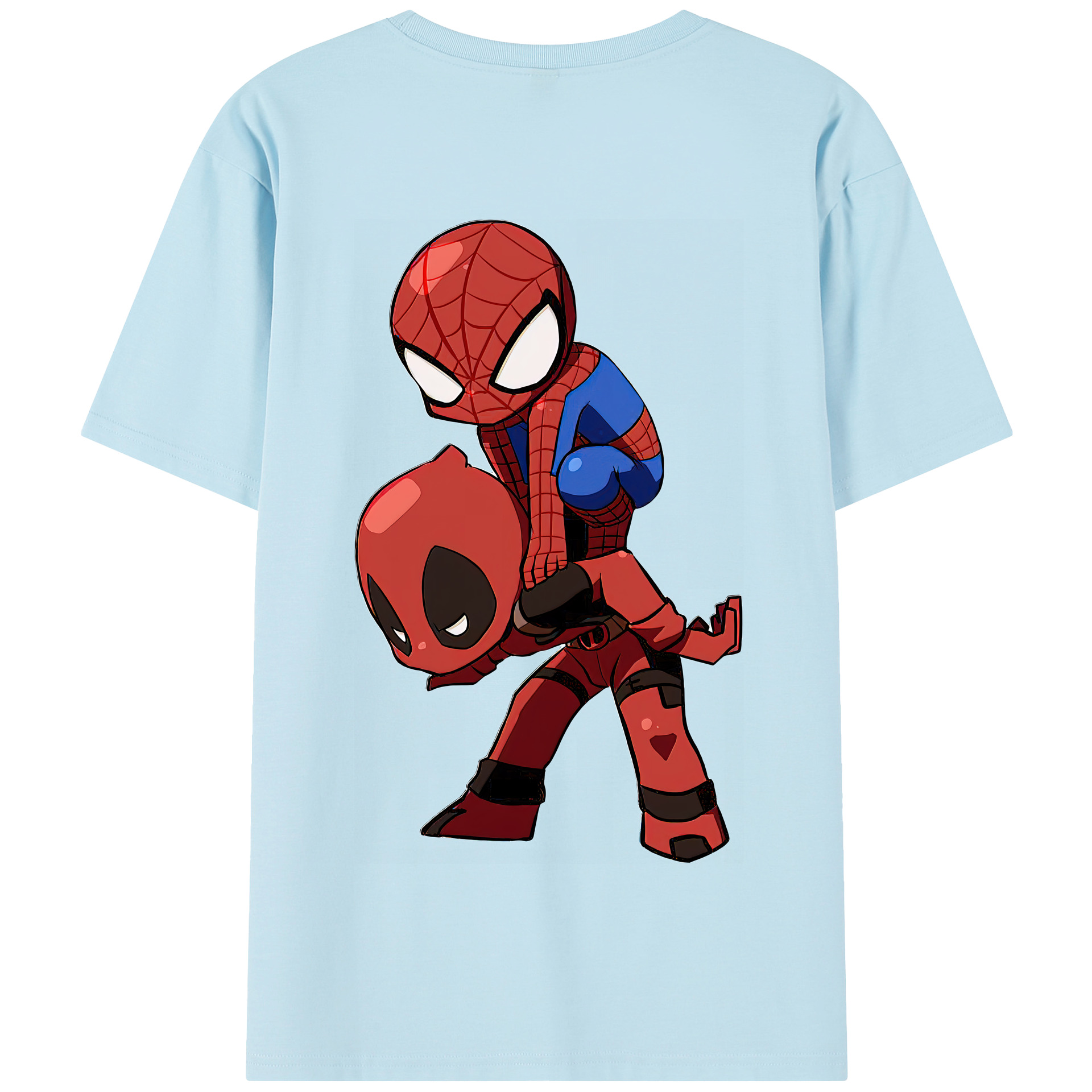 （画像用） Deadpool デッドプール 綿100％半袖Tシャツ（背面プリント）